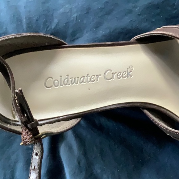 Coldwater Creek Brown leather sandals - Picture 5 of 6